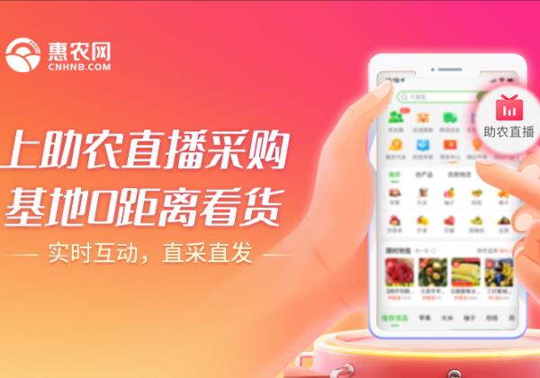 惠農網推出“助農直播計劃” 重點扶持10000名品質商家開播